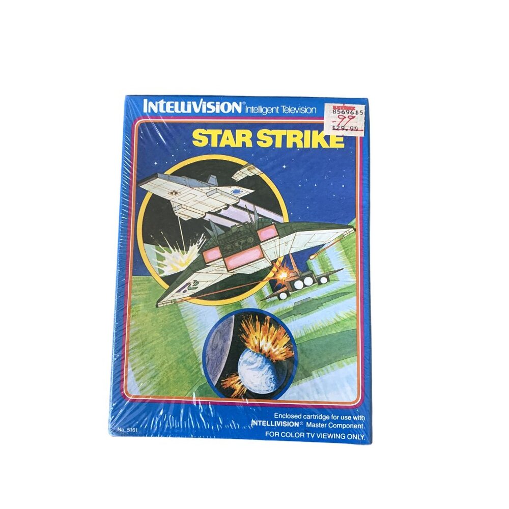 Vintage Intellivision STAR STRIKE Game Cartridge 5161 SEALED